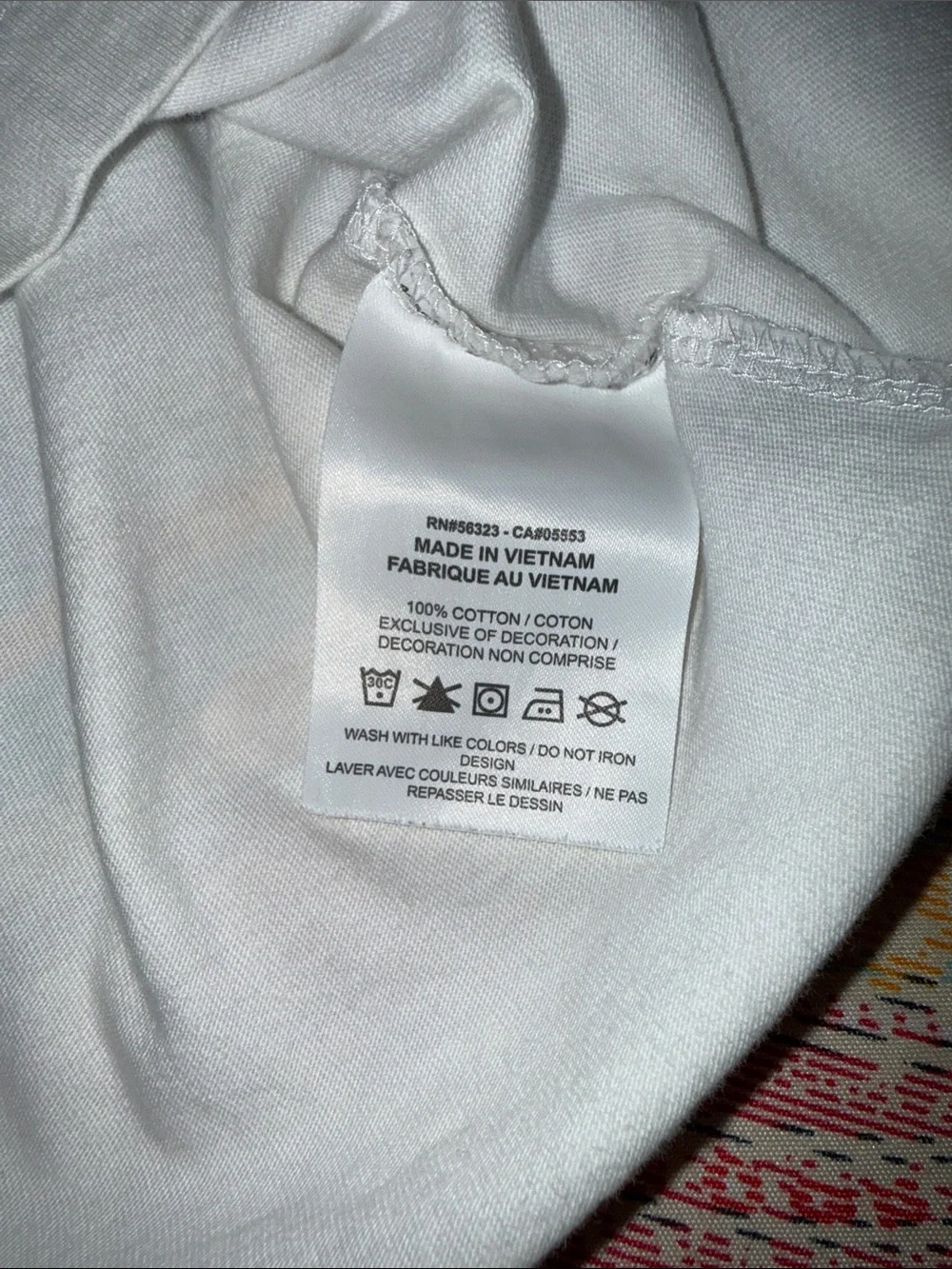 Nike White Tee with Red & Black Graphic